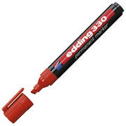 Marker permanentni 1-5mm klinasti vrh edding 330 rdeč