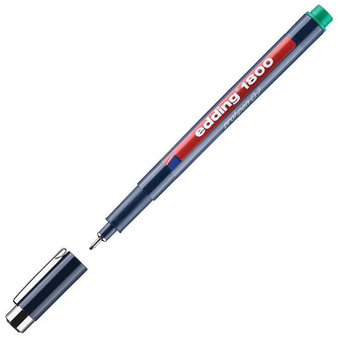 FLOMASTER ZA TEHNIČKO CRTANJE PROFIPEN 0,7MM EDDING 1800 ZELENI