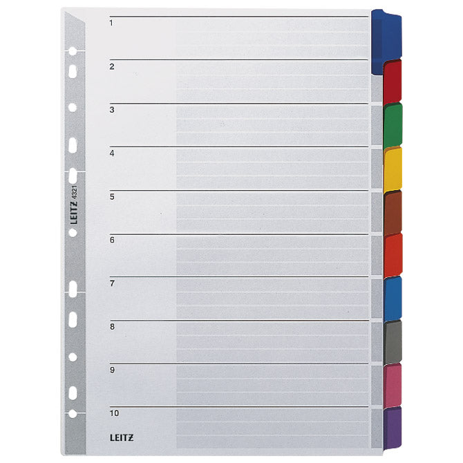 PREGRADA KARTONSKA A4 KOLOR 10LISTOVA LEITZ 43210000