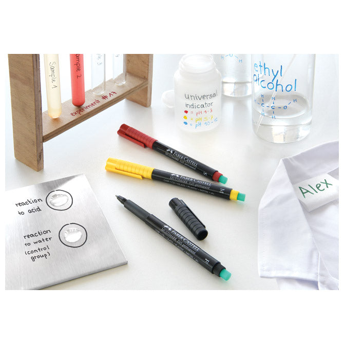 MARKER PERMANENTNI 1,0MM MULTIMARK FABER CASTELL 152521 CRVENI