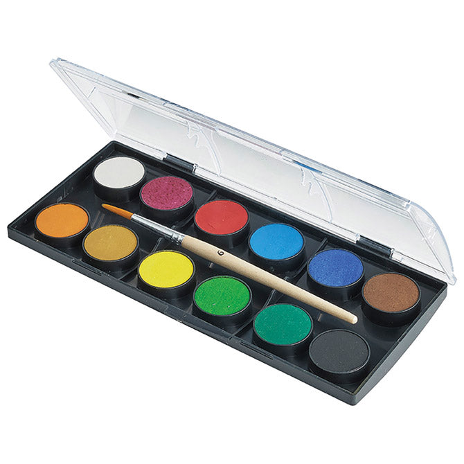 Boja vodena fi 24mm 12boja plus kist faber castell 125011 blister