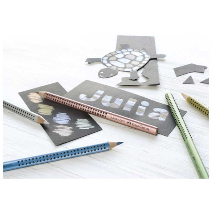 BOJA DRVENA JUMBO GRIP FABER-CASTELL 110982 SREBRNA