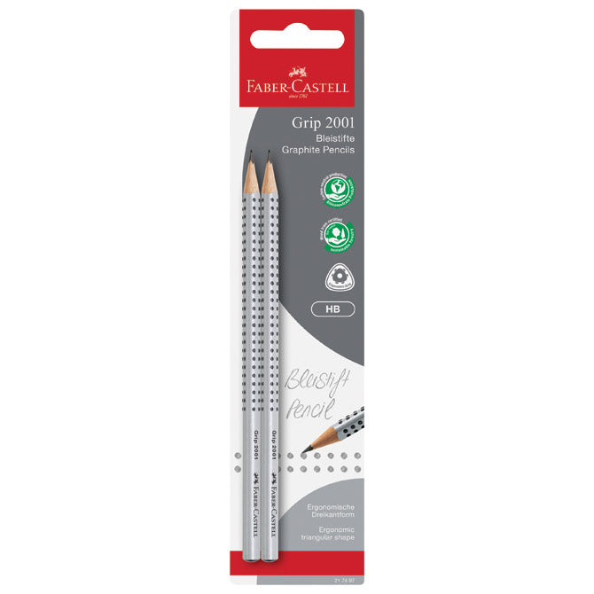 OLOVKA GRAFITNA HB GRIP 2001 PK2 FABER CASTELL 217497 BLISTER