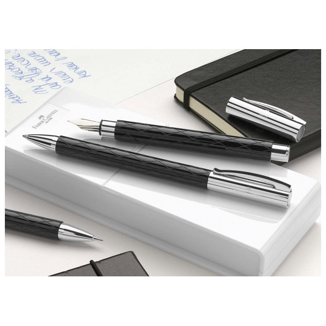 Kemični svinčnik ambition rhombus faber castell 148900 črna