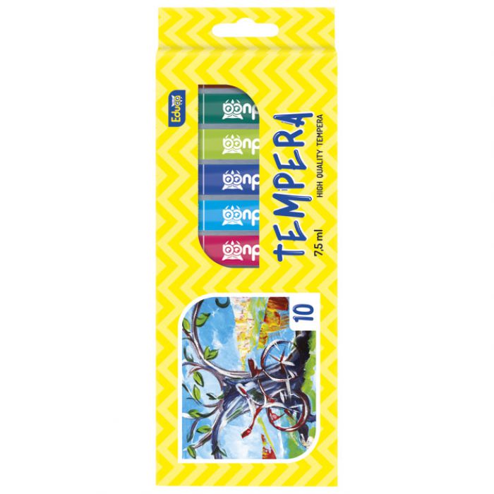 BOJA TEMPERA  7,5ML ALUMINIJSKA TUBA 10BOJA/KARTON EDUCA BLISTER