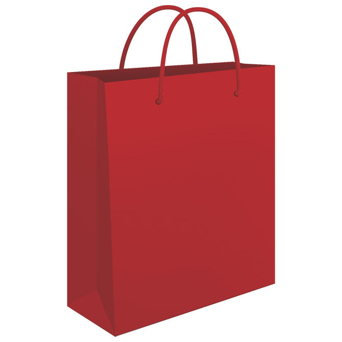 VREĆICE UKRASNE 24X39X9CM SJAJNA PLASTIFIKACIJA FORNAX CRVENE