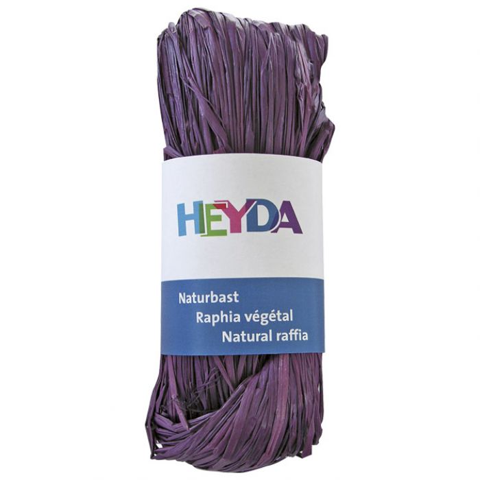 RAFIJA PRIRODNA 50G HEYDA 20-48877 85 LJUBIČASTA