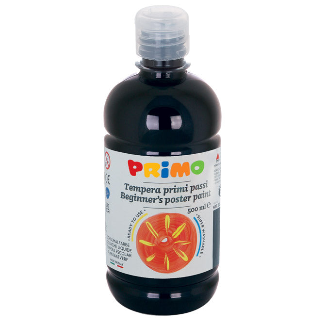 Boja tempera  0,5 litre primo base cmp.202br500800 crna