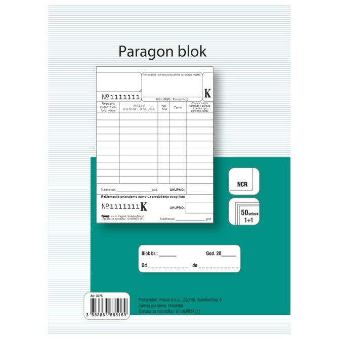 OBRAZAC G-56/NCR PARAGON BLOK FOKUS