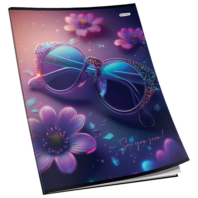 TEKA MEKI UVEZ A5 KARO 40L 80G GLITTER CONNECT SORTIRANI MOTIVI