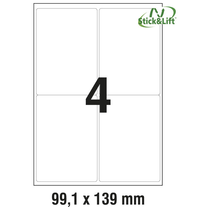 ETIKETE ILK  99,1X139MM ODLJEPLJIVE PK25L ZWECKFORM L4733REV-25