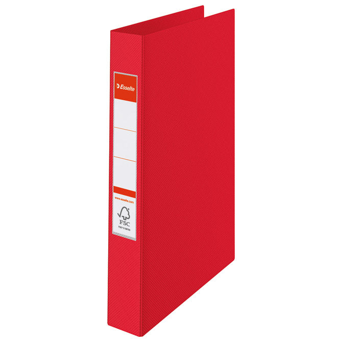 MAPA ULOŽNA 2RINGA-FI25MM/HRBT-35MM A4 VIVIDA ESSELTE 14451 RDEČA