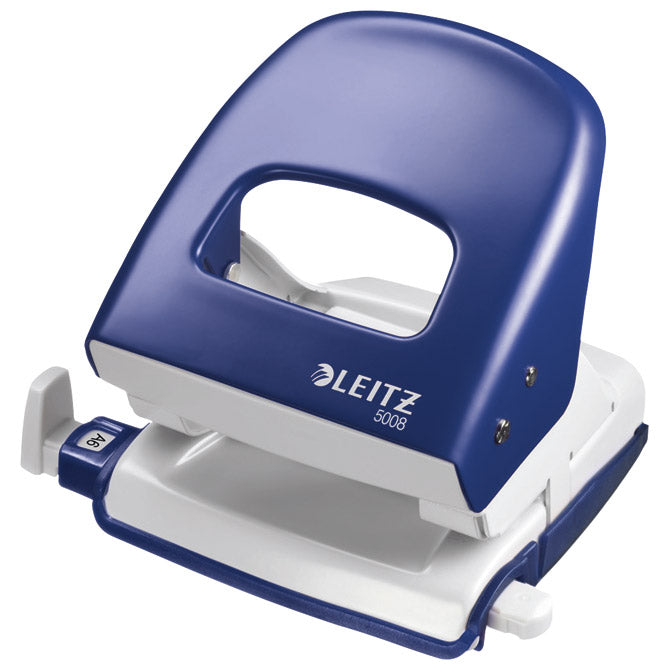 Luknjač z 2 luknjama do 30 listov leitz 50080035 moder