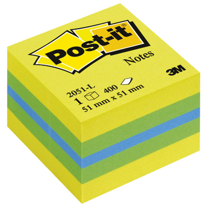 Blok samoljepljiv kocka 51x51mm 400l post-it 3m.2051l