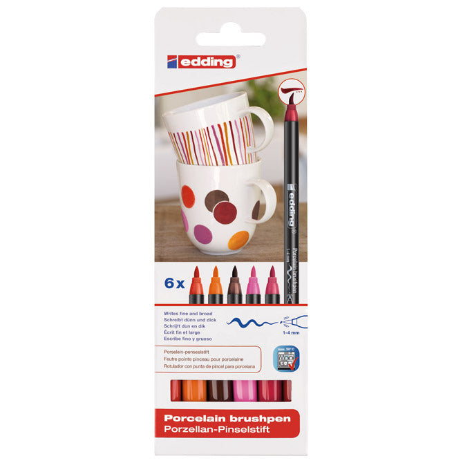 Marker brushpen za porculan-keramiku 4200/6 edding warm blister