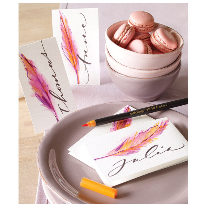 Flomaster brushpen 1-3mm 10boja Edding 1340/10 blister