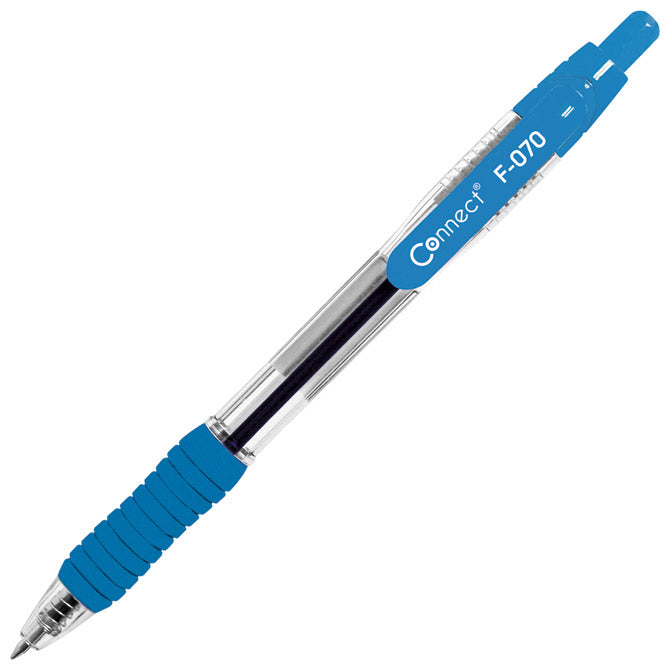 Olovka kemijska grip f-070  uložak plavi connect svijetlo plava