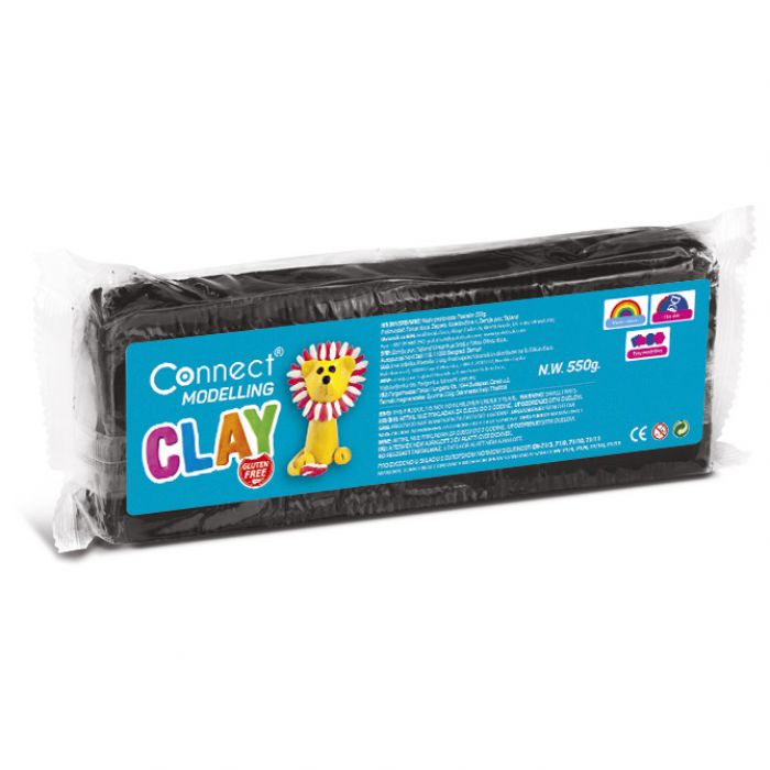 PLASTELIN 550G  PLUS  PLASTIČNI NOŽIĆ CONNECT CRNI