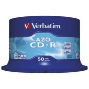 CD-R 700/80 52X SPINDL AZO CRYSTAL PK50 VERBATIM 43343