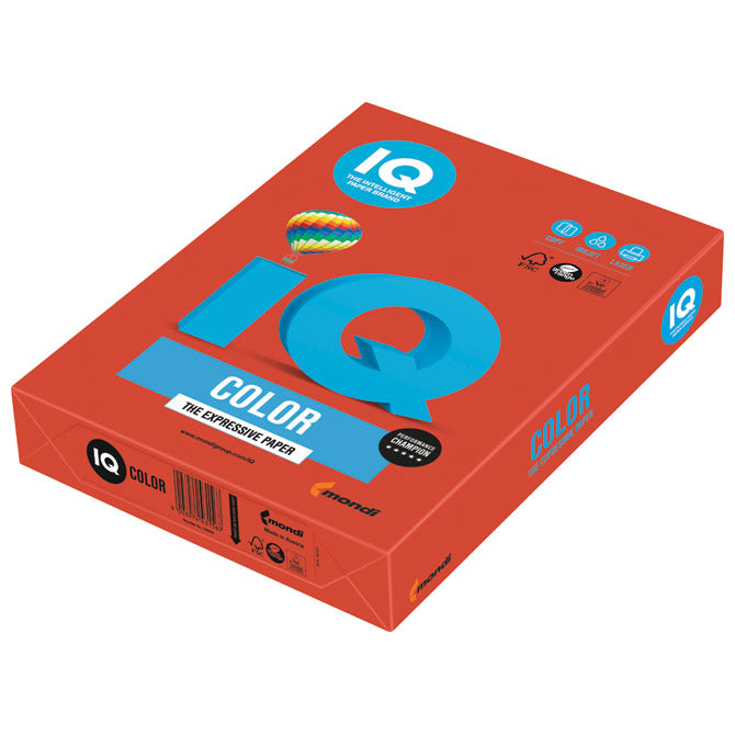 PAPIR ILK IQ INTENZIV A3  80G PK500 MONDI CO44 KORALJNO CRVENI