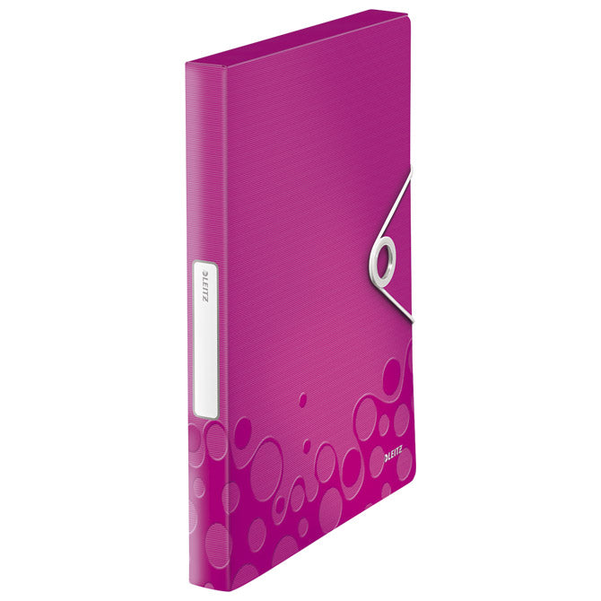 MAPA Z ELASTIKO HRBET-30MM A4 PP WOW LEITZ 46290123 ROZA