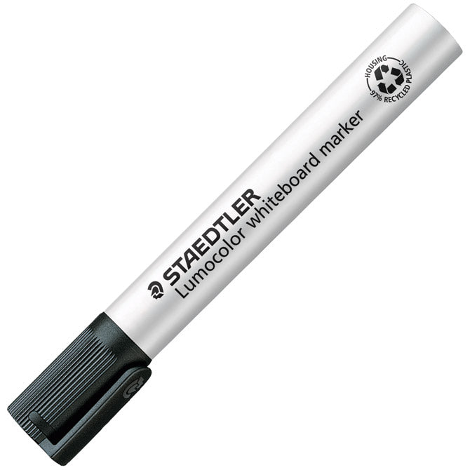 MARKER ZA BIJELU PLOČU 2MM RECIKLIRANI LUMOCOLOR STAEDTLER 351-9 CRNI