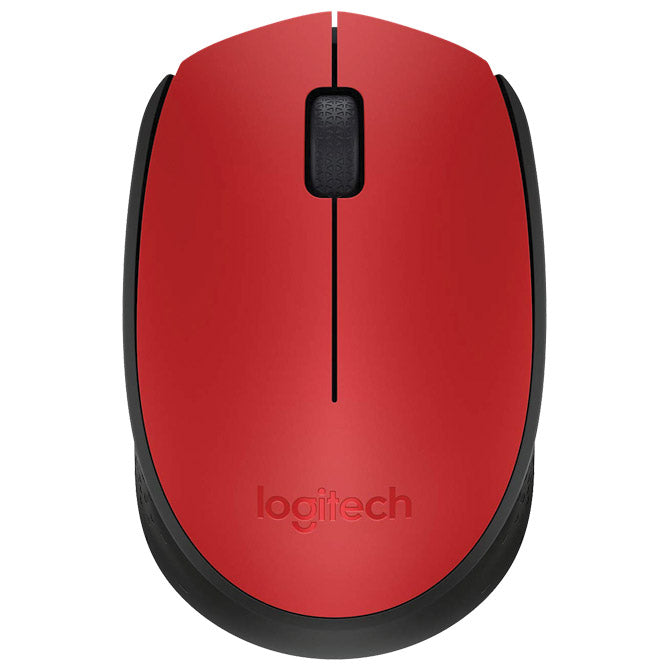 MIŠ USB 3TIPKE OPTIČKI BEŽIČNI M171 LOGITECH CRVENO/CRNI BLISTER