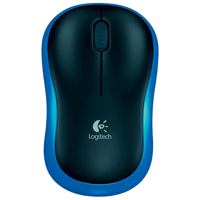 MIŠ USB 3TIPKE OPTIČKI BEŽIČNI M185 LOGITECH PLAVO/CRNI BLISTER