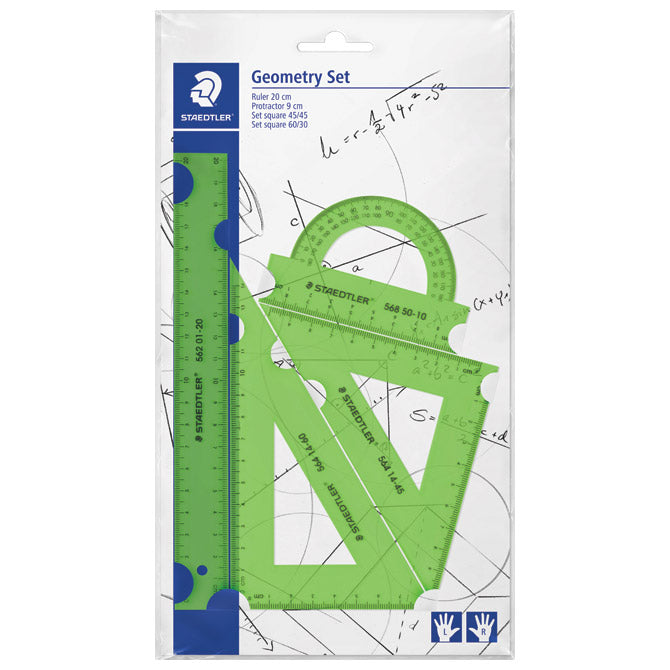 GEOMETRIJSKI SET 1/4 STAEDTLER 569 PB4N18 SORTIRAN BLISTER