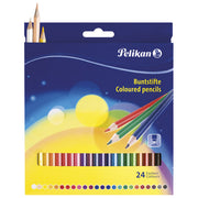 Barvice lesene 24 barv pelikan 724013 blister