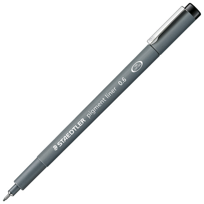 Flomaster za tehnično risanje 0,6mm pigment liner staedtler 308 06-9 črn