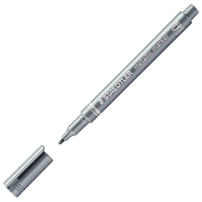 Marker nepermanentni 1-2mm metallic pen staedtler 8323-81 srebrni