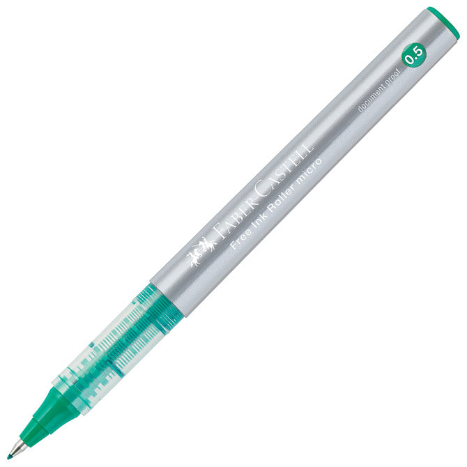 Roler 0,2mm micro (0,5mm) free ink faber castell 348504 zeleni