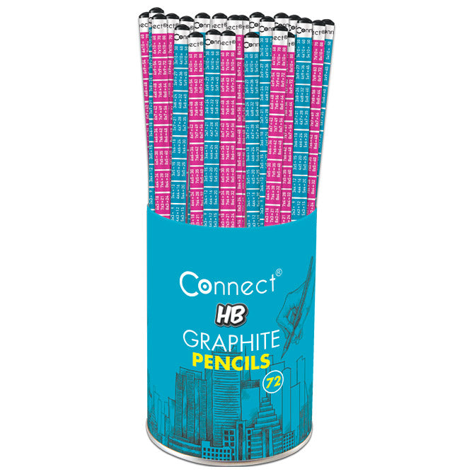 GRAFITNI SVINČNIK HB S TABLICO MNOŽENJA V KOZARCU PK72 CONNECT