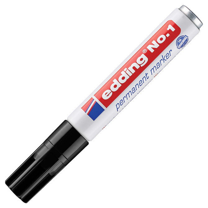 Marker permanentni 1-5mm klinast vrh edding no.1 črn