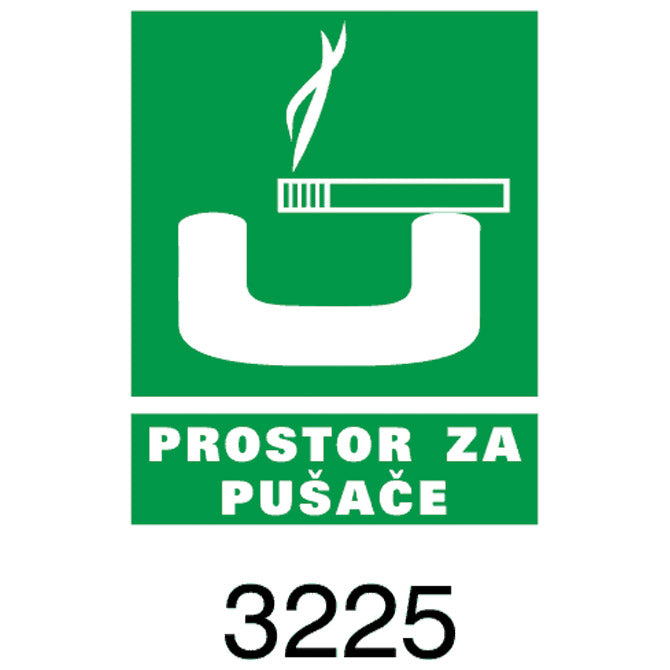 NALJEPNICE "PROSTOR ZA PUŠAČE" SIMBOL 3225