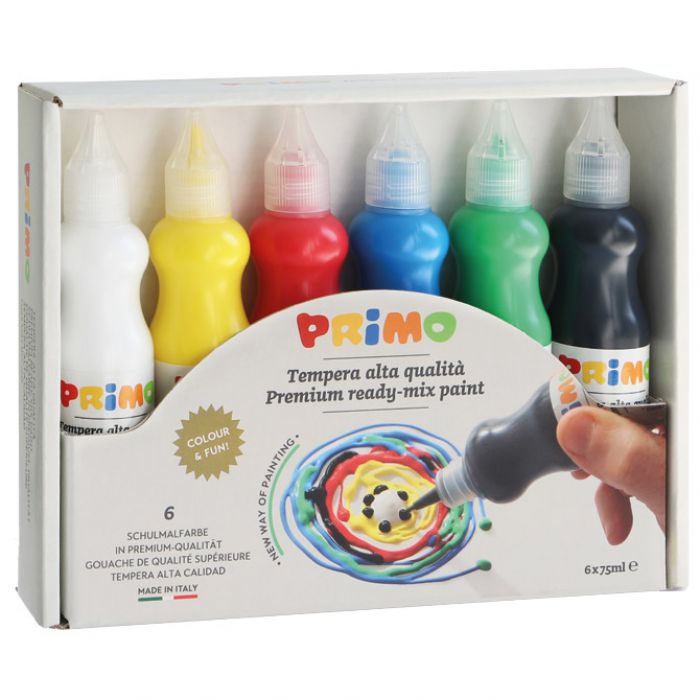 BOJA TEMPERA 75ML U BOČICI 6BOJA PRIMO 2533TL6