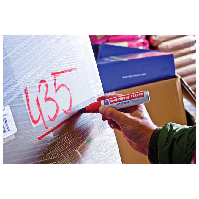 Marker permanentni 4-12mm edding 800/1 crveni blister