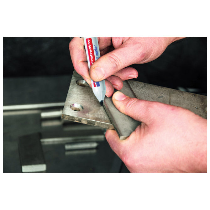 Marker permanentni 1,5-3mm edding retract 11/1 crni blister