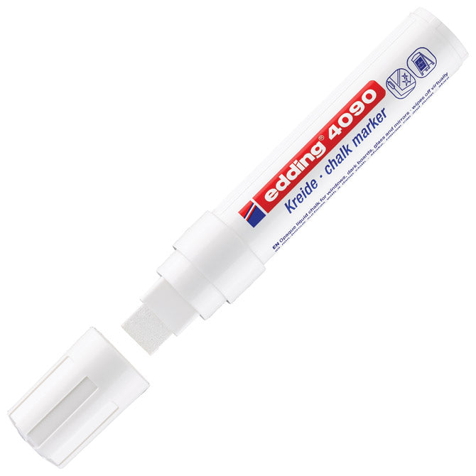 Marker-kreda za staklo 4-15mm edding 4090/1 bijeli blister