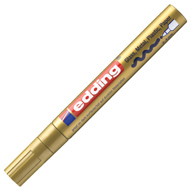 MARKER PERMANENTNI SJAJNI LAKIRAJUĆI 2-4MM EDDING 750 ZLATNI