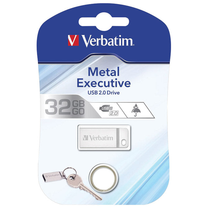 MEMORIJA USB 32GB 2.0 METAL EXECUTIVE VERBATIM 98749 SREBRNA BLISTER