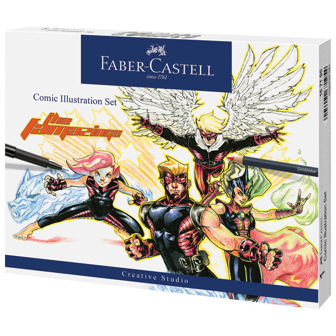Set crtaći comic ilustration pk15 faber castell 167195