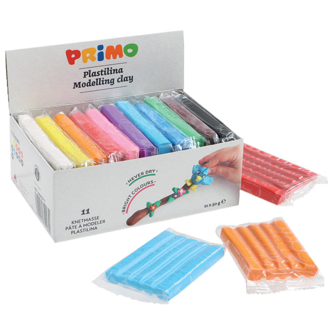 Plastelin 11bojax50g karton primo cmp.2661cp11