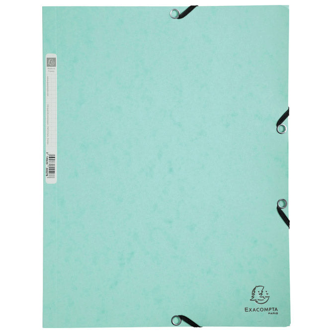 FASCIKL KLAPA S GUMICOM KARTON A4 AQUAREL EXACOMPTA 55533E PASTELNO ZELENA