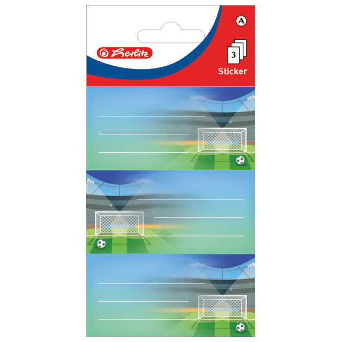 Etikete školske papir nogomet herlitz 50034307 blister