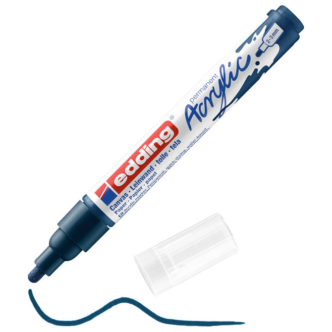 Marker akrilni 2-3mm edding 5100933 tamno plavi