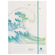 FASCIKL KLAPA S GUMICOM KARTON A4 GREENLINE WAVE HERLITZ 50033928