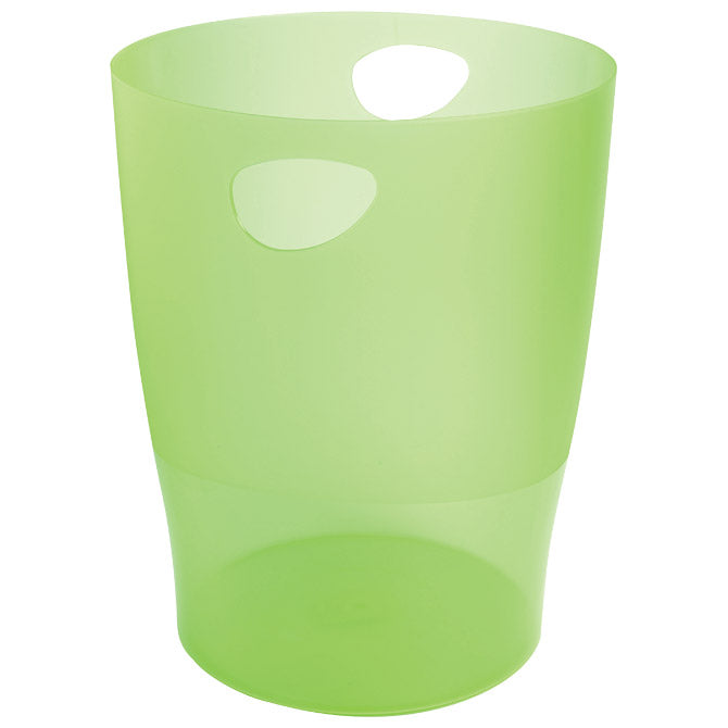 Koš za smeti pp 15l ecobin exacompta 45397d prosojno zeleni