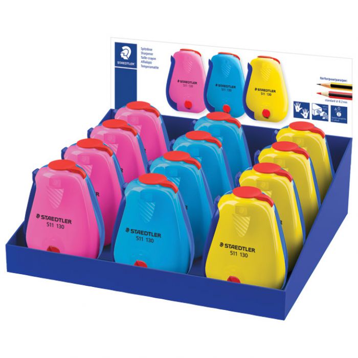 ŠILJILO METALNO S PVC KUTIJOM STAEDTLER 511 130-S SORTIRANO * DO ISTEKA ZALIHA